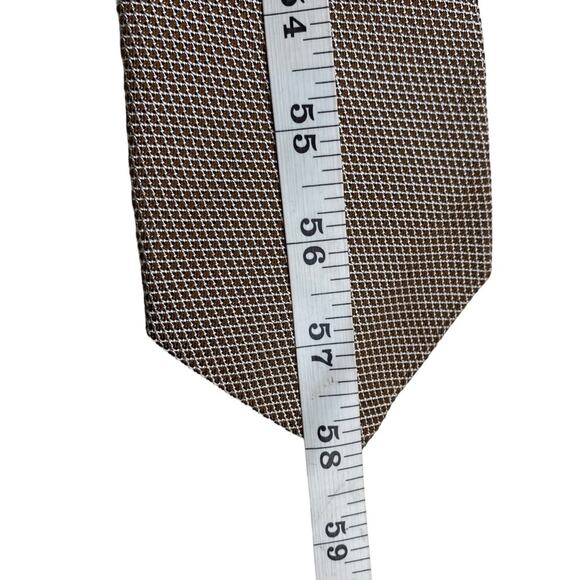 Vintage Hugo Boss Brown 100% Silk Made In Italy Neck Tie - Picture 8 of 9